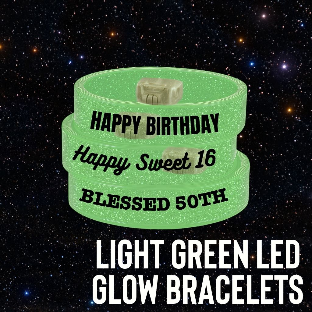 Light Green LED Glow Bracelets