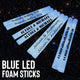 Blue LED Foam Sticks