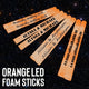 Orange LED Foam Sticks