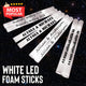 White LED Foam Sticks