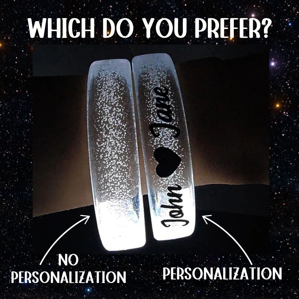 Personalized Multi-Color LED Glow Bracelets