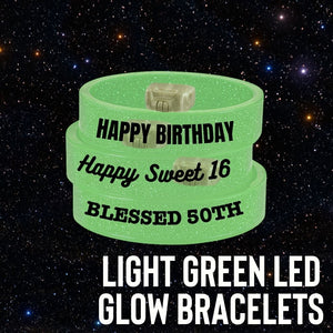 Light Green LED Glow Bracelets