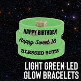 Light Green LED Glow Bracelets