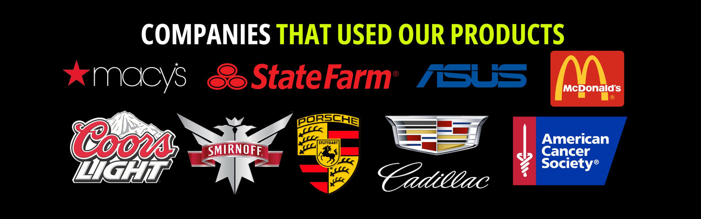 Companies that used our products - Custom glow party