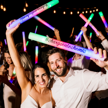Red LED Foam Sticks