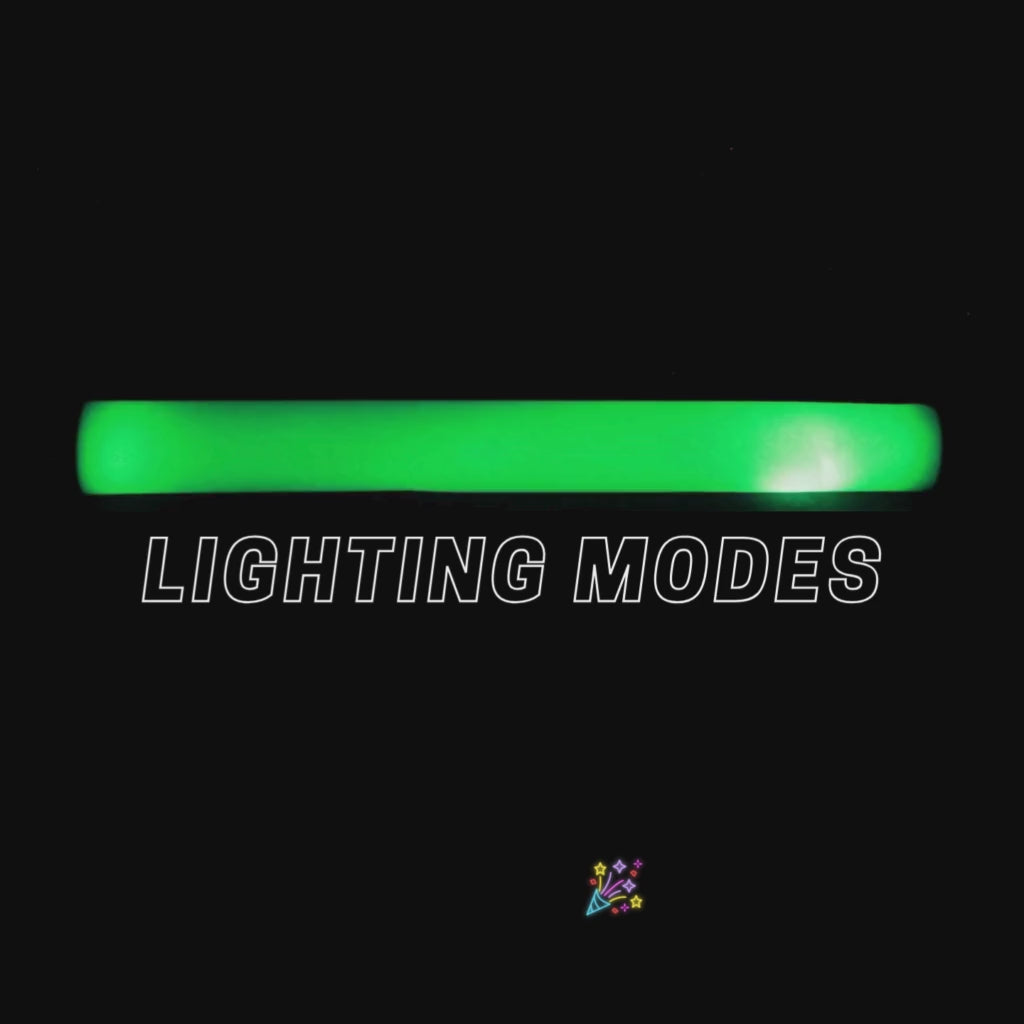 Green LED Foam Sticks