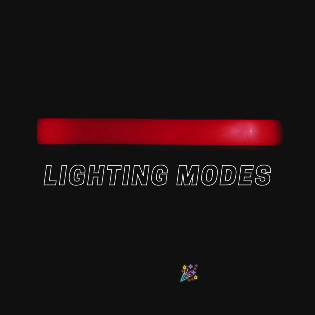 Red LED Foam Sticks